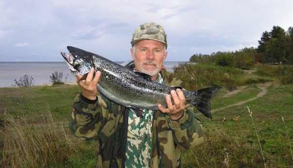Ловля лосося в Карелии